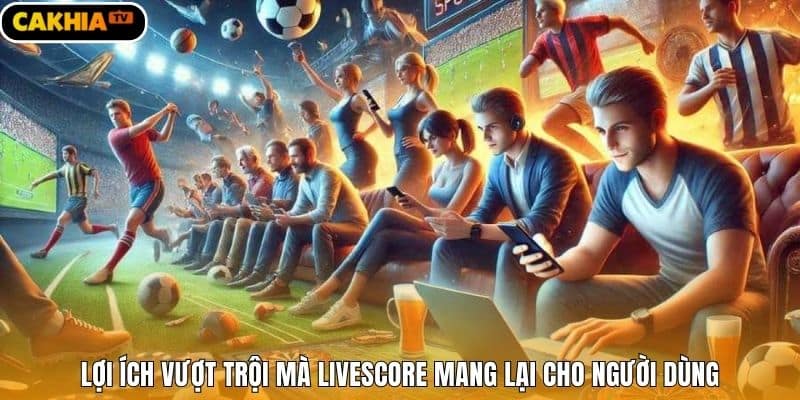 Lợi ích vượt trội mà livescore mang lại cho người dùng