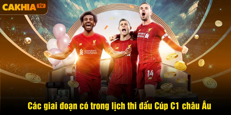 Các giai đoạn có trong lịch thi đấu Cúp C1 châu Âu